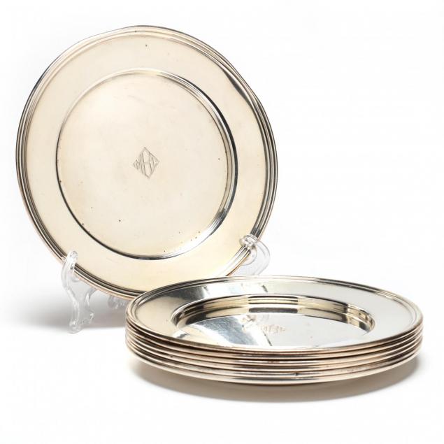 seven-sterling-silver-bread-plates