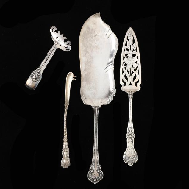 four-antique-sterling-silver-servers