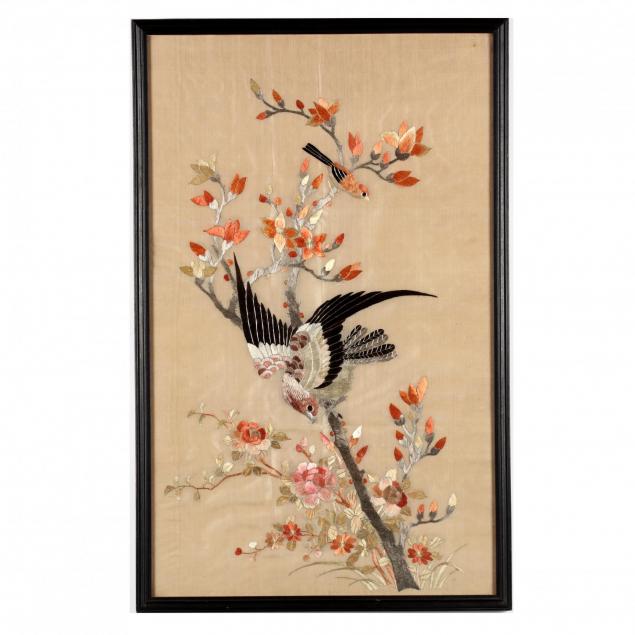 a-framed-asian-embroidered-bird-and-flower-panel