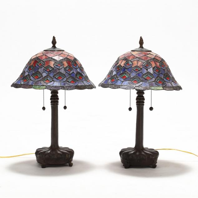 pair-of-stained-glass-table-lamps