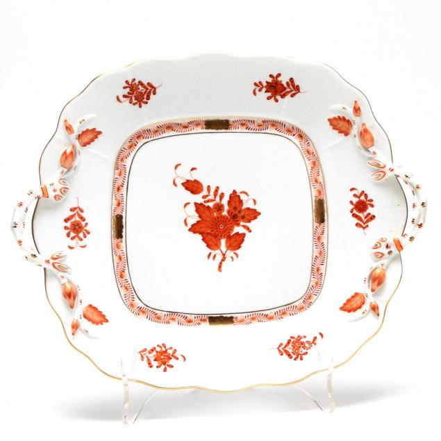 herend-chinese-bouquet-rust-serving-platter
