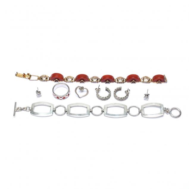 group-of-sterling-silver-jewelry