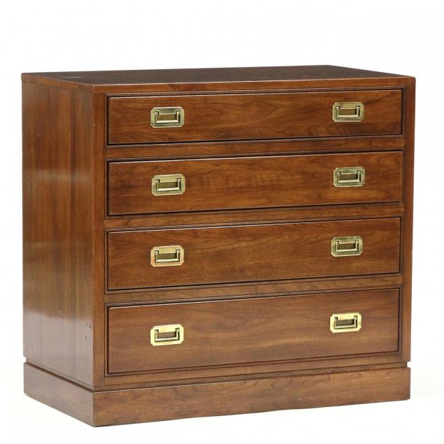 ethan-allen-campaign-style-chest-of-drawers