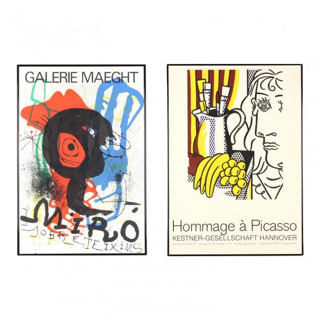 two-exhibition-posters-lichtenstein-and-miro