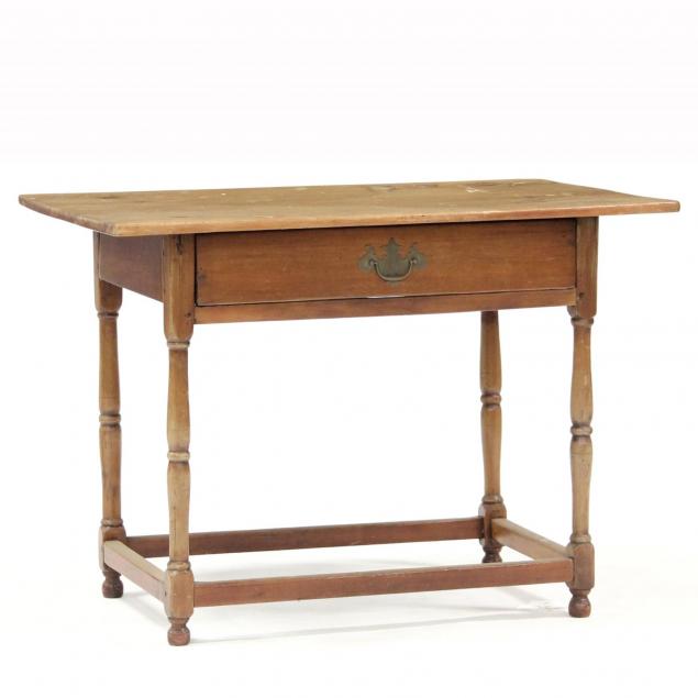william-and-mary-style-one-drawer-tavern-table