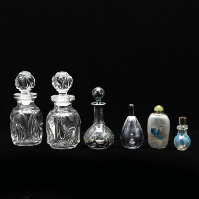 group-of-vintage-scent-bottles