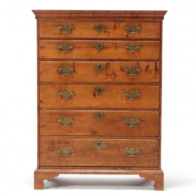 new-england-chippendale-semi-tall-chest-of-drawers