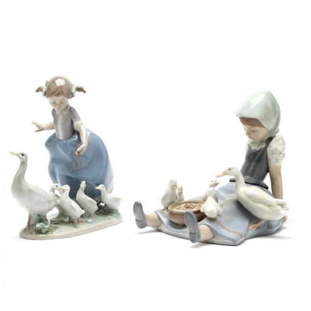 two-lladro-porcelain-figures