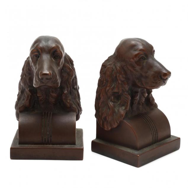 jennings-brothers-pair-of-spaniel-bookends