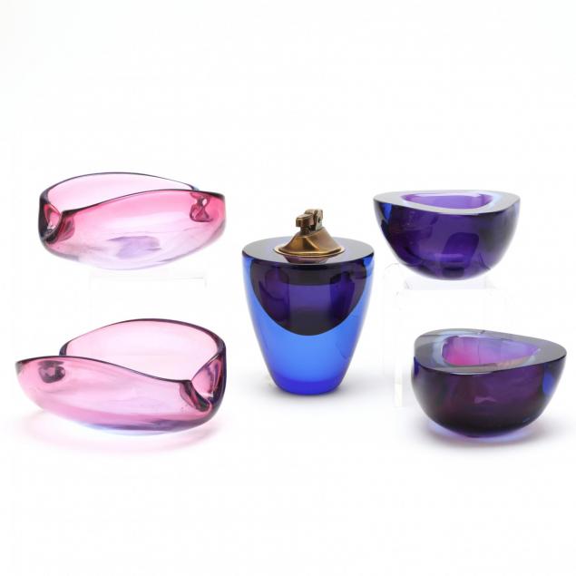 five-vintage-murano-smoking-accessories