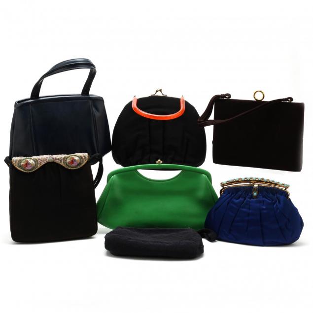 group-of-vintage-handbags