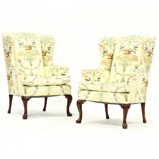 pair-of-queen-anne-style-wing-back-chairs