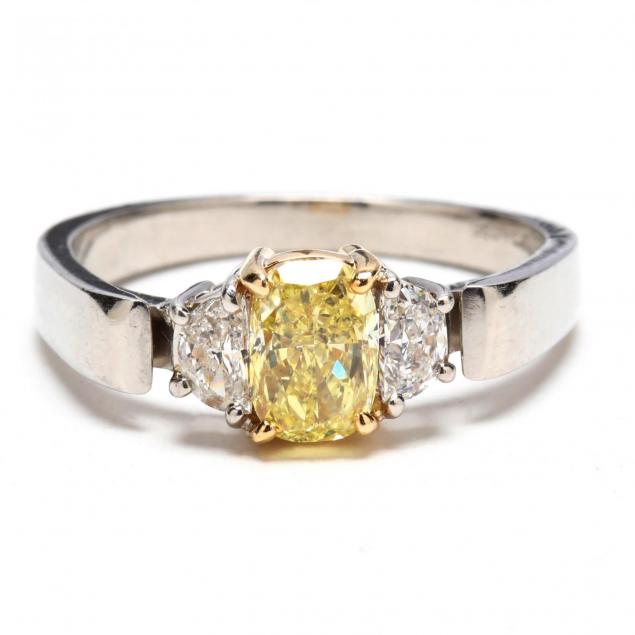 platinum-fancy-yellow-diamond-and-diamond-ring