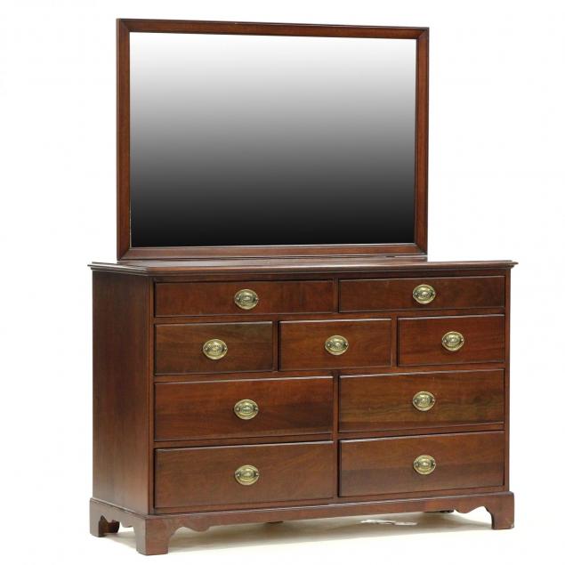 chippendale-style-dresser-with-mirror