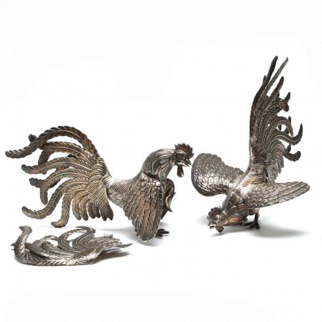 pair-of-sterling-silver-fighting-rooster-table-ornaments