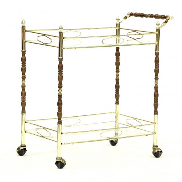 mid-century-brass-tea-cart
