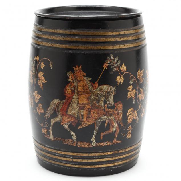 a-victorian-papier-mache-lidded-canister