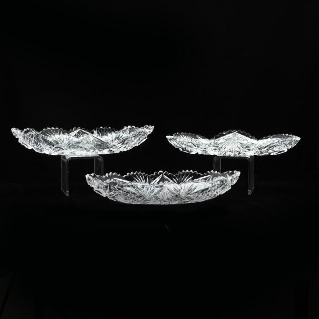 three-american-brilliant-period-cut-glass-celery-dishes