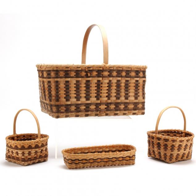 group-of-four-vintage-baskets