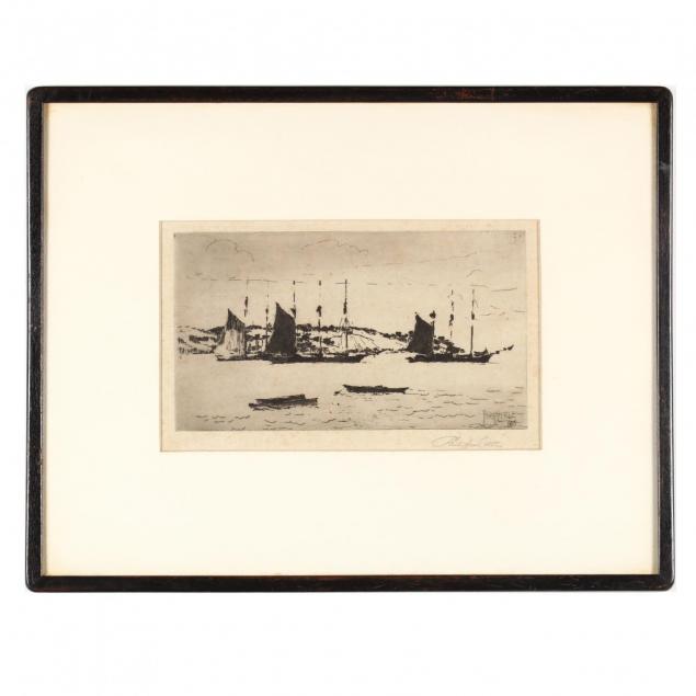 philip-little-american-1857-1942-i-schooners-at-anchor-i