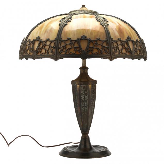 large-vintage-glass-slag-lamp