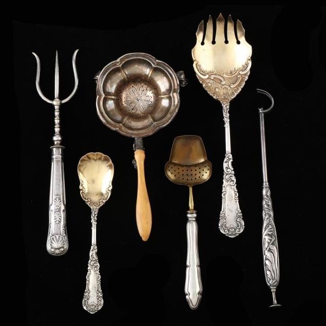 six-english-continental-silver-and-silverplate-servers