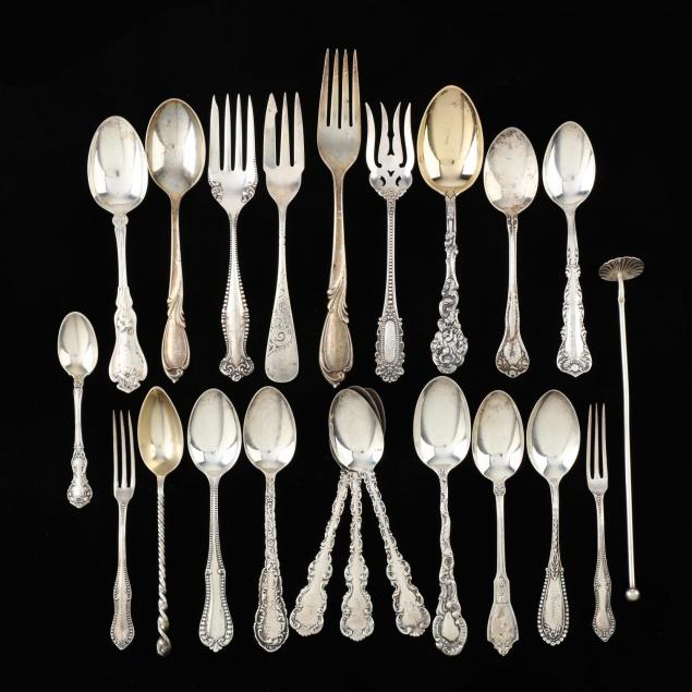 a-group-of-sterling-silver-flatware