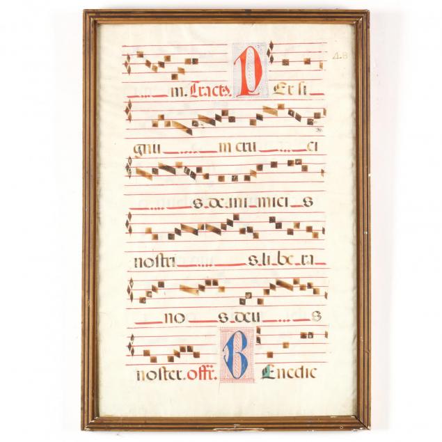 antiphonal-manuscript-leaf-on-vellum-16th-century