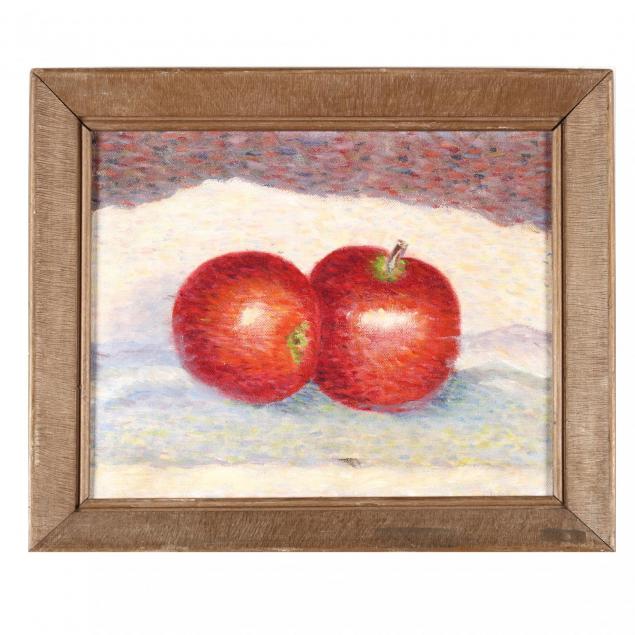 charlotte-maher-am-20th-century-pointilist-still-life-with-apples
