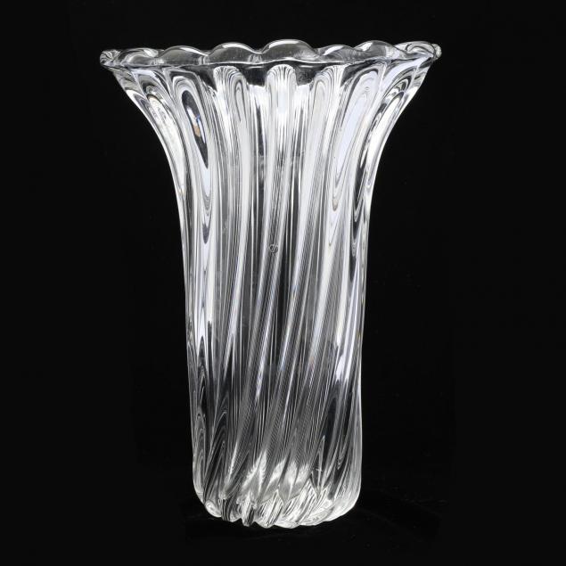 seguso-ribbed-glass-vase