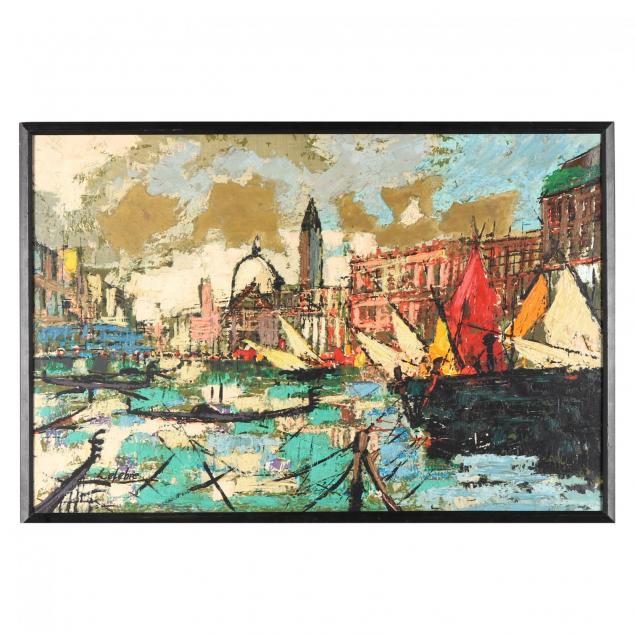 signed-mid-century-canal-scene