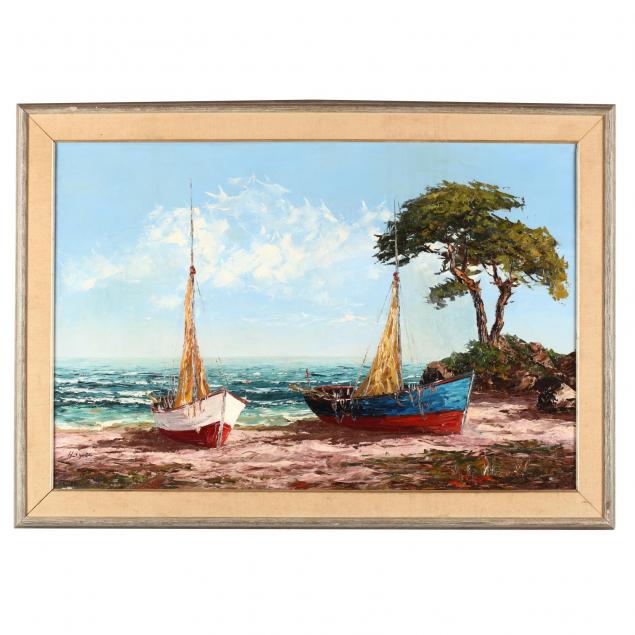 vintage-french-painting-of-the-cote-d-azure