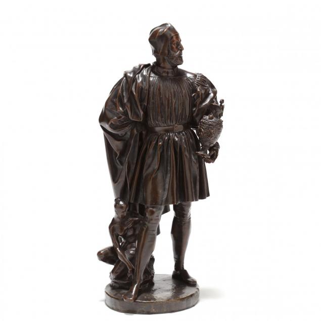 antique-bronze-sculpture-of-a-renaissance-man