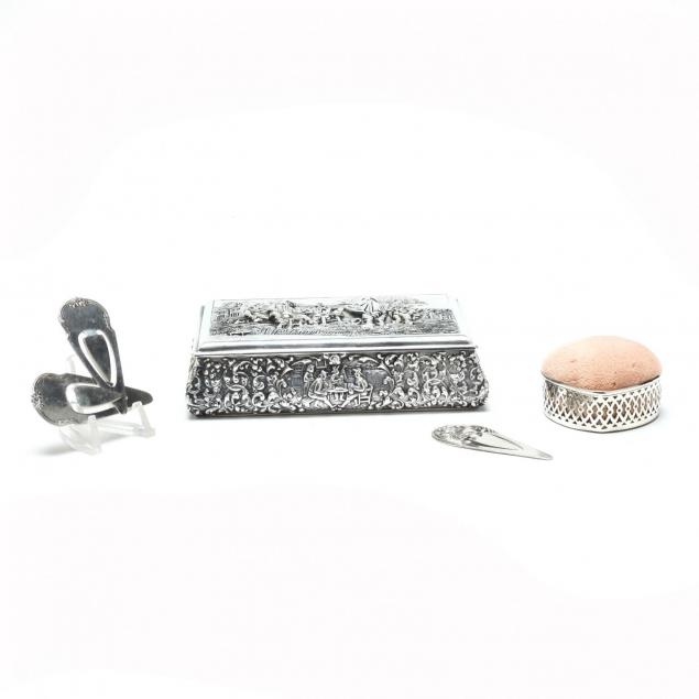 a-group-of-sterling-silver-lady-s-accessories