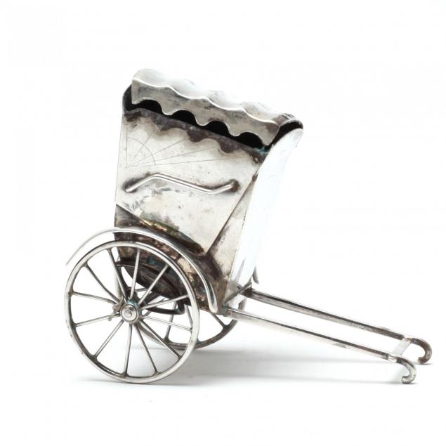 japanese-fine-silver-miniature-rickshaw