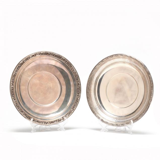 two-sterling-silver-cookie-plates