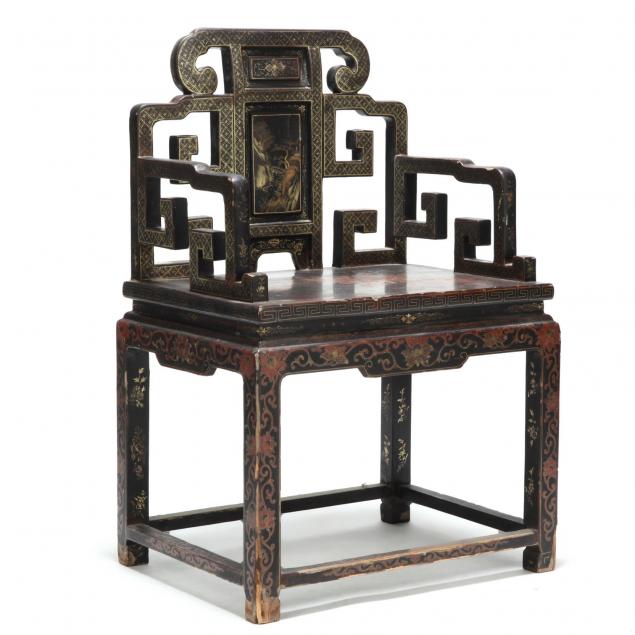 a-chinese-lacquered-and-painted-throne-chair