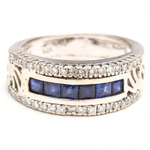 14kt-white-gold-sapphire-and-diamond-band