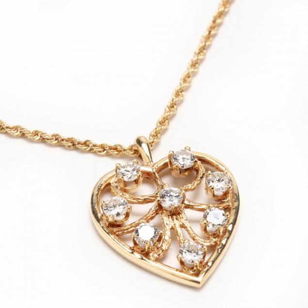 14kt-gold-and-diamond-heart-pendant-necklace