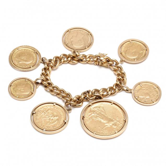 vintage-18kt-gold-bracelet-with-seven-gold-coins-as-charms