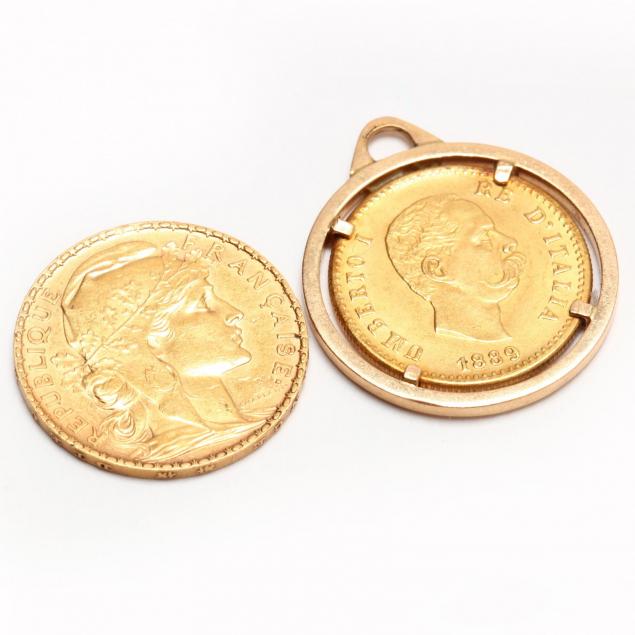 two-european-gold-coins