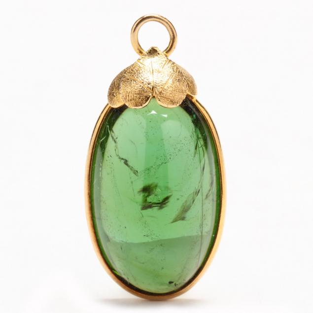 10kt-green-tourmaline-pendant