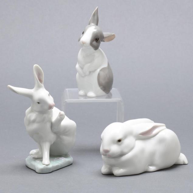 lladro-nao-porcelain-rabbits