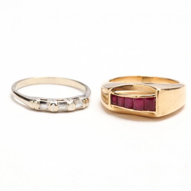 two-14kt-gem-set-rings