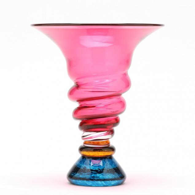 young-constantin-swirl-art-glass-vase