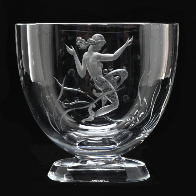 att-vicke-lindstrand-art-deco-mermaid-glass-vase