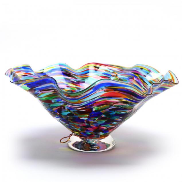 lisa-oakley-nc-multi-color-art-glass-bowl