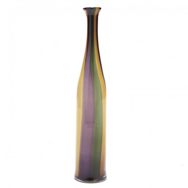 italian-art-glass-tall-bottle-vase