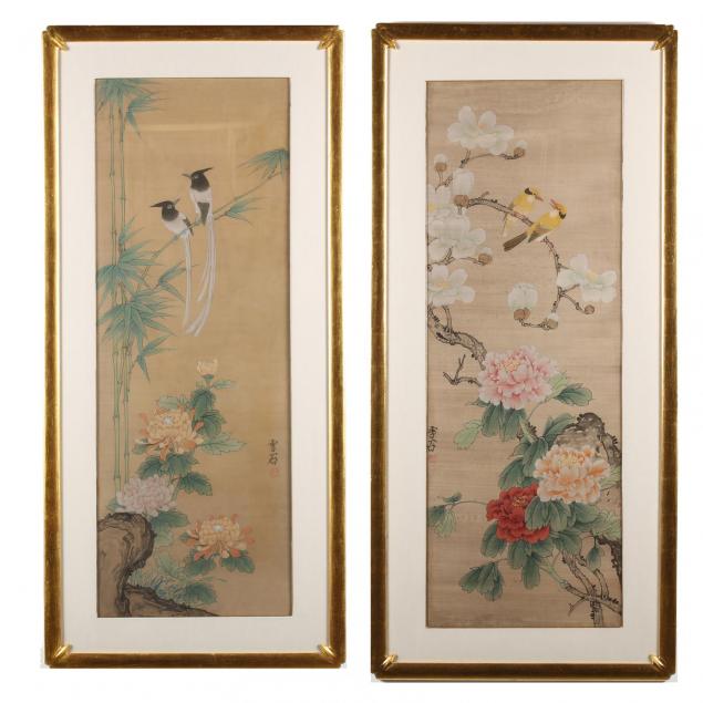 a-pair-of-large-japanese-bird-and-flower-paintings