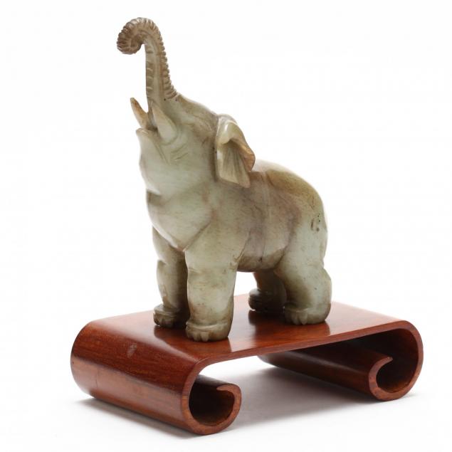 a-hard-stone-elephant-sculpture